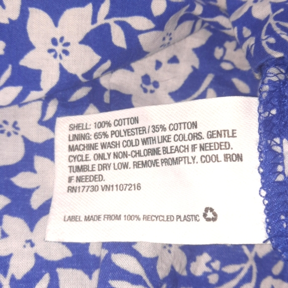 HATCH Maternity Floral Maxi Dress Tiered Blue White ‎Cottage Boho Prairie XXL - Picture 7 of 11